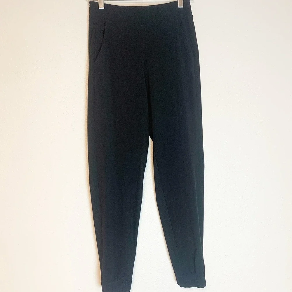Athleta‎ Pants Womens 0 Brooklyn Joggers Black Unlined Workout Gym Exercise